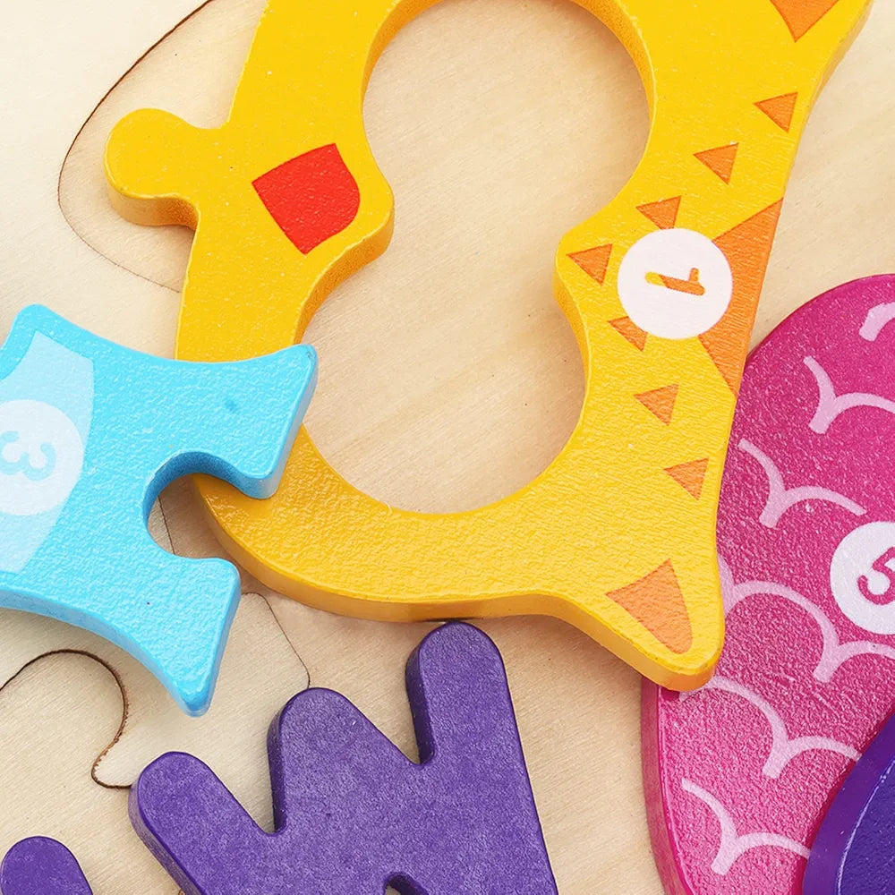 Wooden Shape Block Puzzle Owl.