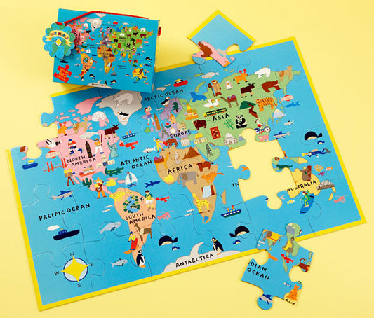 Our World Map Floor Puzzle.