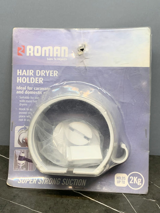 Roman Hair Dryer Holder with "Super Strong Suction".(NEW)