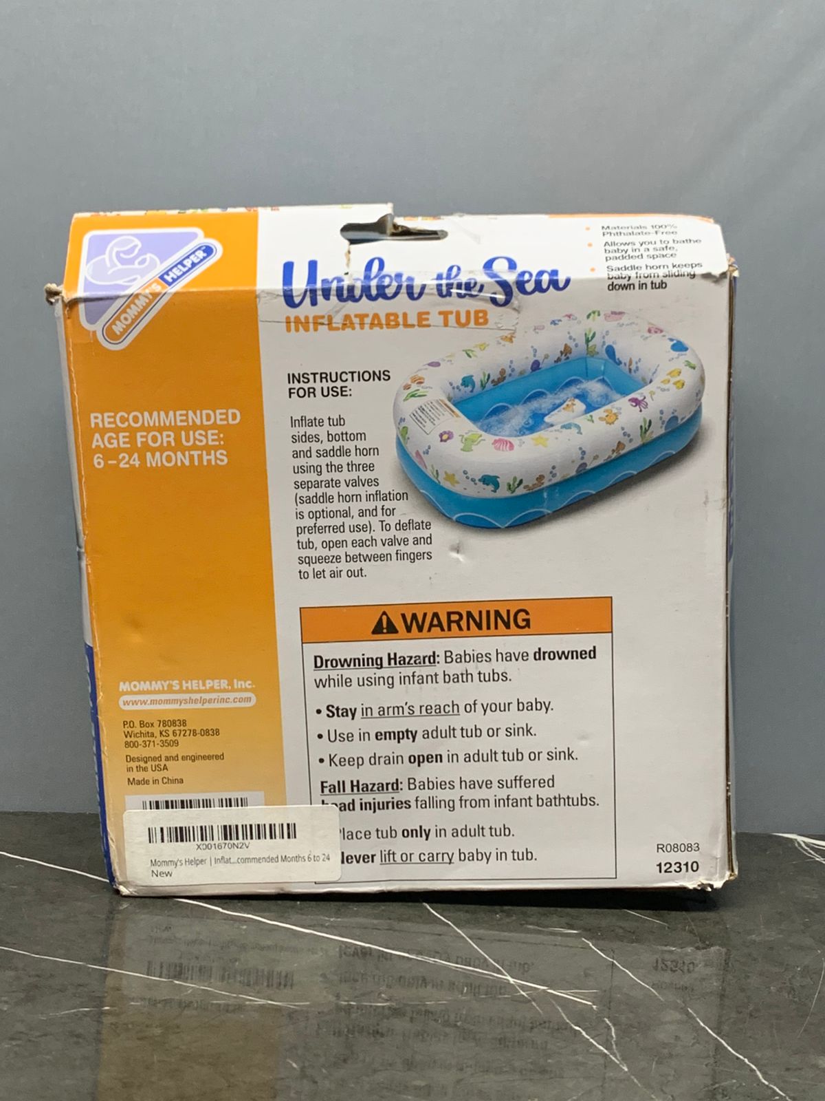 "Mommy's Helper Under the Sea Inflatable Tub". (400 advance)