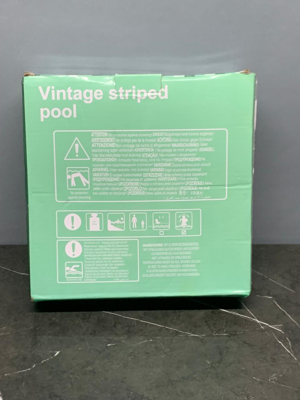 Vintage Striped Pool.(New) SKU:BXL-063