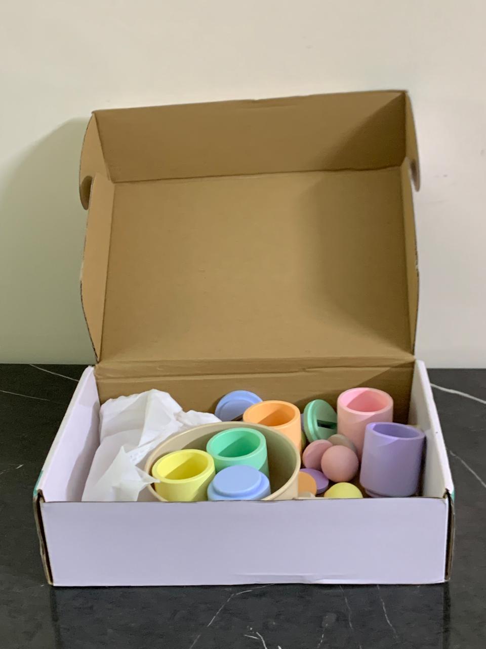 Color Sorting Coin & Balls in Cups. SKU:BXL-804