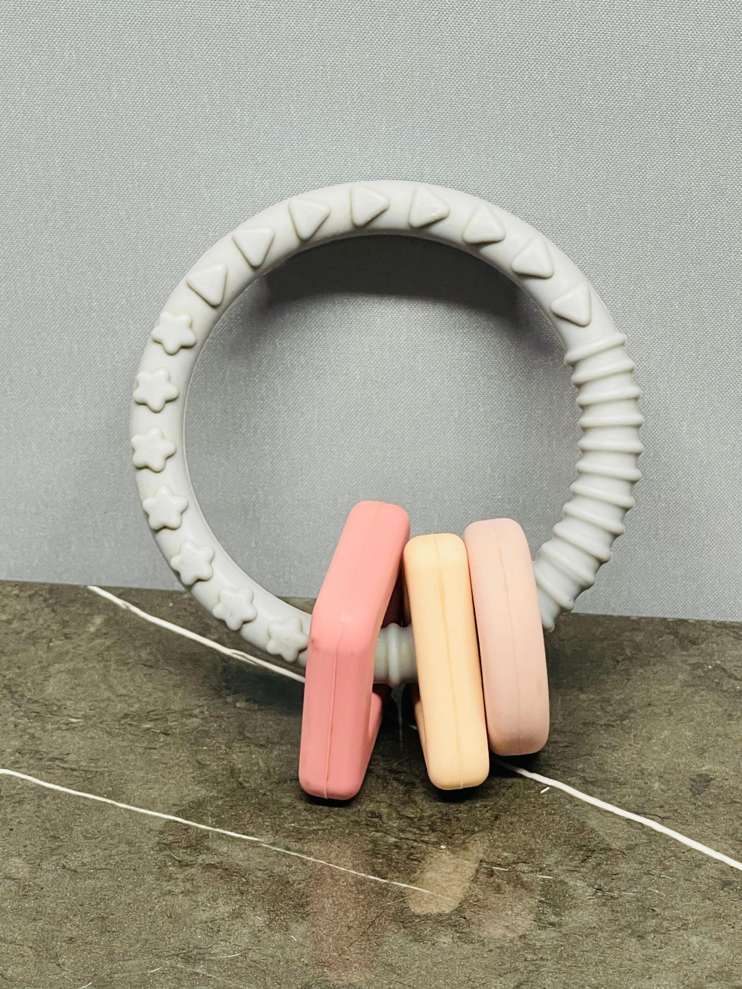 Silicone Baby Teether Gray