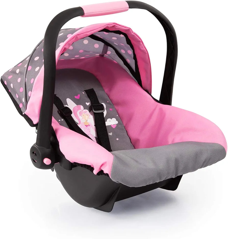 Bayer Baby Doll Deluxe Car Seat With Canopy. SKU:BXL-804 (Rs 450 advance)