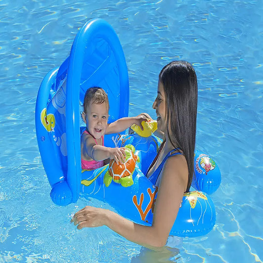 Anko Inflatable Adult and Infant Float with Canopy