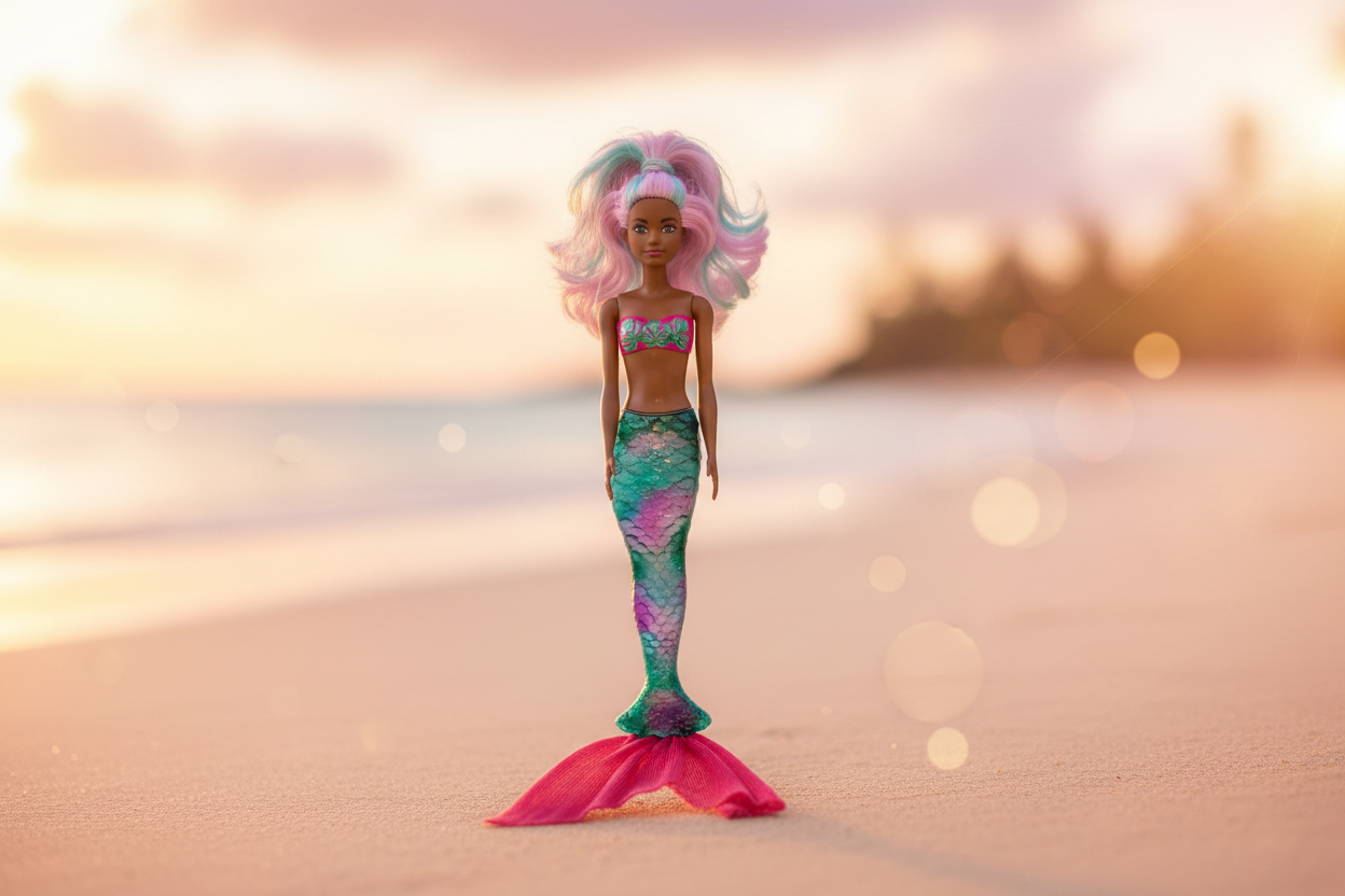 Barbie Colour Reveal Mermaid Doll. SKU:BXL-031