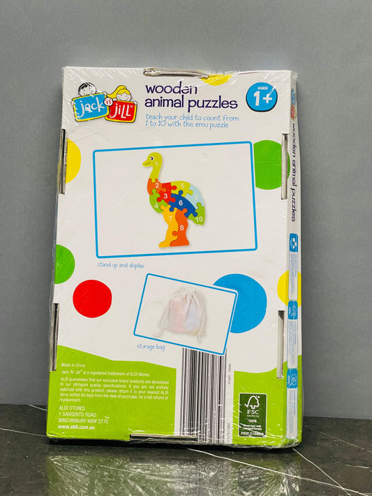 Jack n Jill Wooden Animal Puzzle.