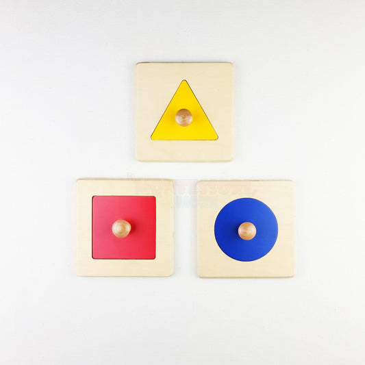 Montessori Single Shape Puzzle Set.