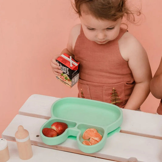 We Might Be Tiny Bunny Stickie Plate - Mint.