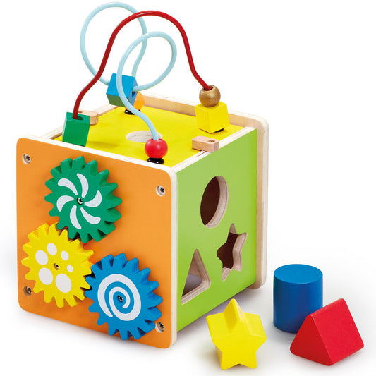 Early Learning Centre (ELC) Wooden Activity Cube. SKU:BXL-098