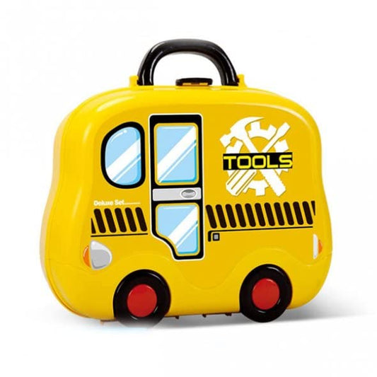 Children's Deluxe Tool Set in Bus-Shaped Case.