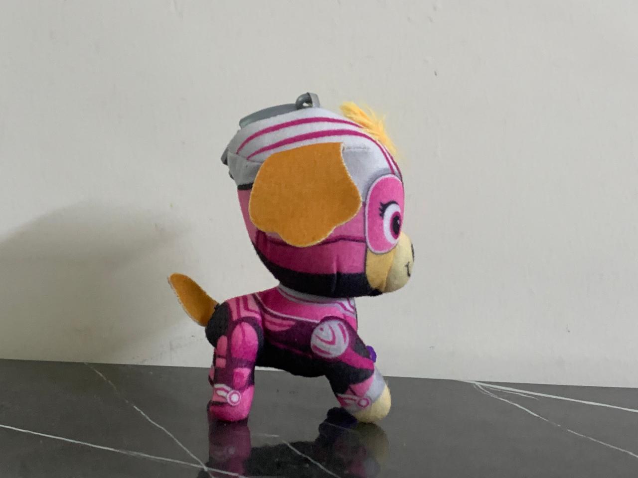 Paw Patrol: The Mighty Movie,  Skye Plush Toy with Keychain. SKU:BXL-086