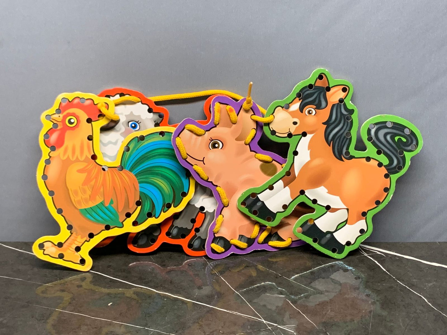 Melissa & Doug Lace & Trace Farm Animals Activity Set. (One lace available)