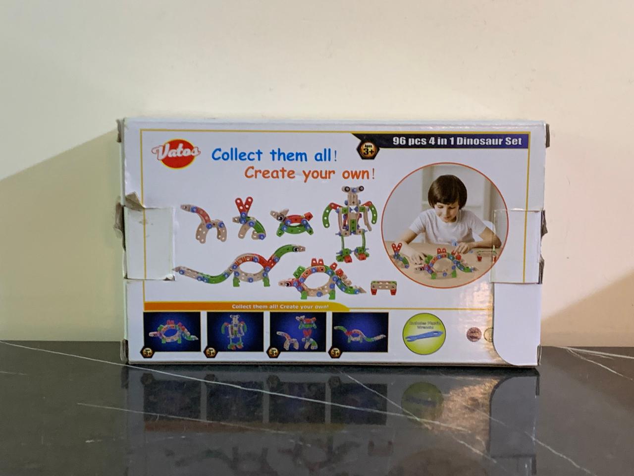 Vatos Wooden Building & Construction Toys Set. (90 pieces) SKU:BXL-115