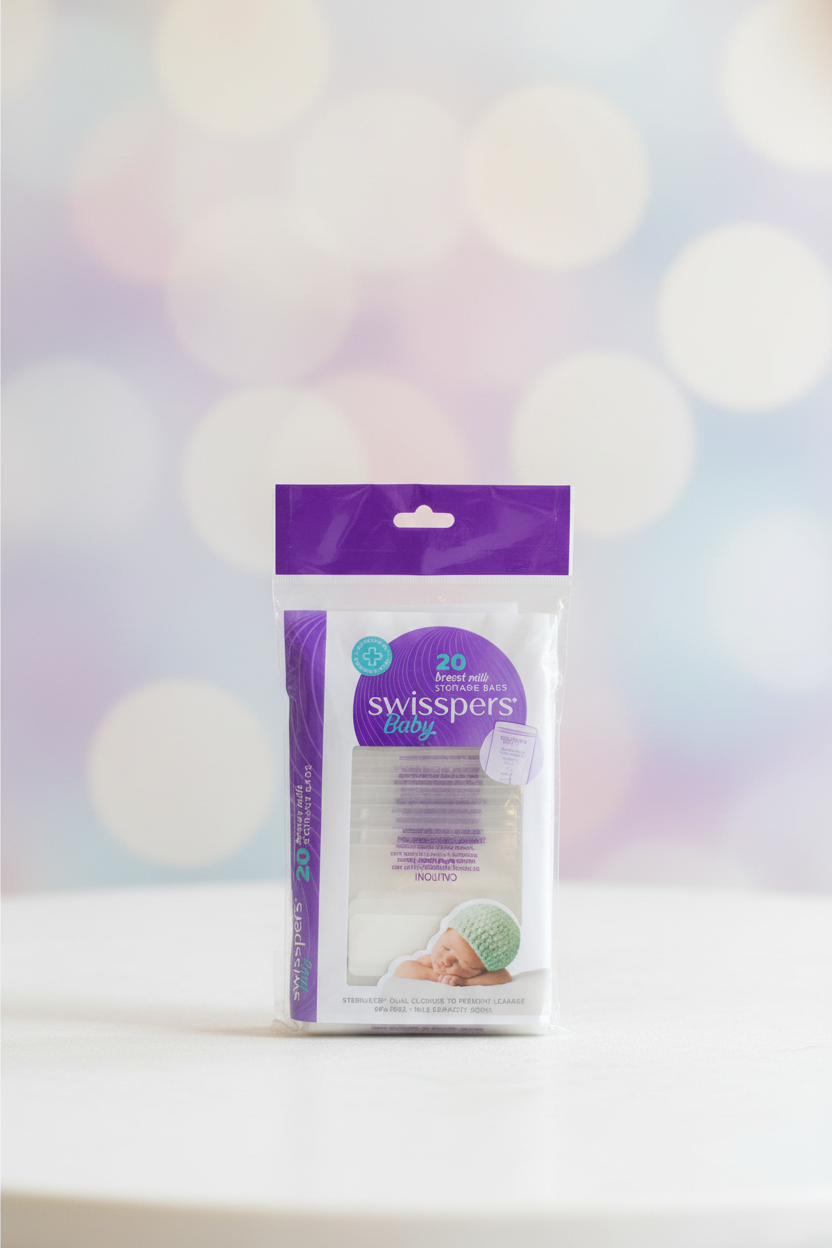 Swisspers Baby Breast Milk Storage Bags. (20 pieces) SKU:BXL-081 (New)