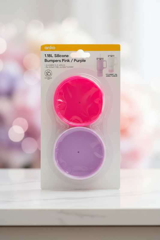 Anko Silicone Bumpers in Pink/Purple. SKU:BXL-002 (new)
