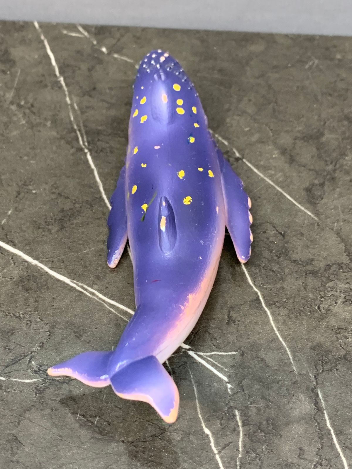 Purple Whale Figurine.