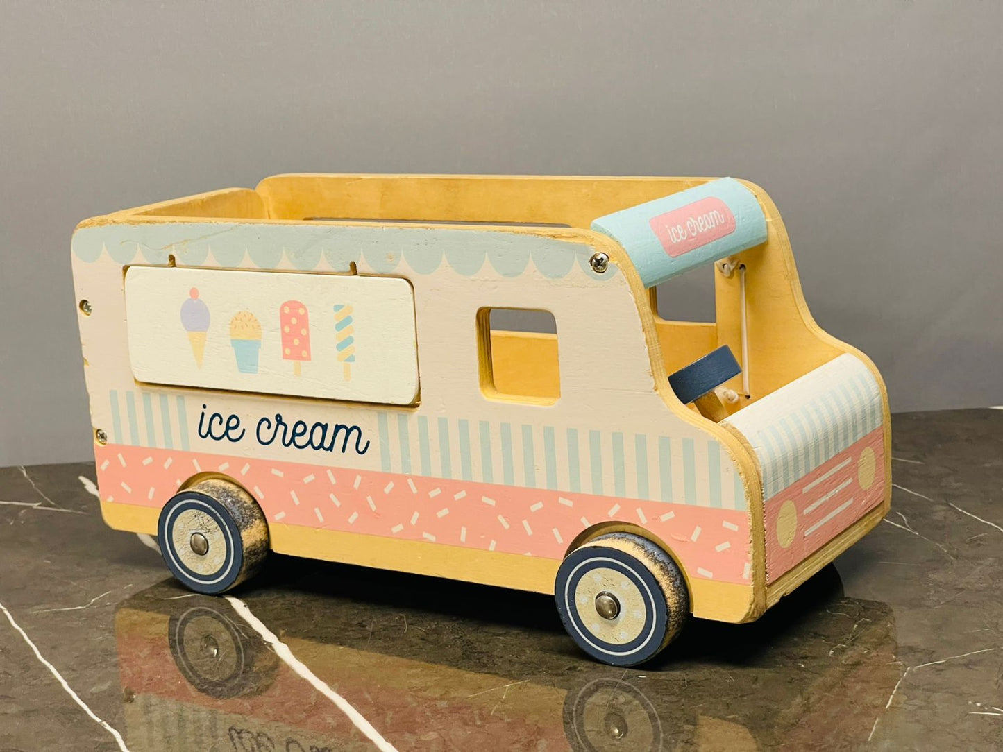 Wooden Ice Cream Truck Toy