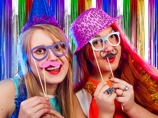 Let's Party" Photo Booth Props Kit.