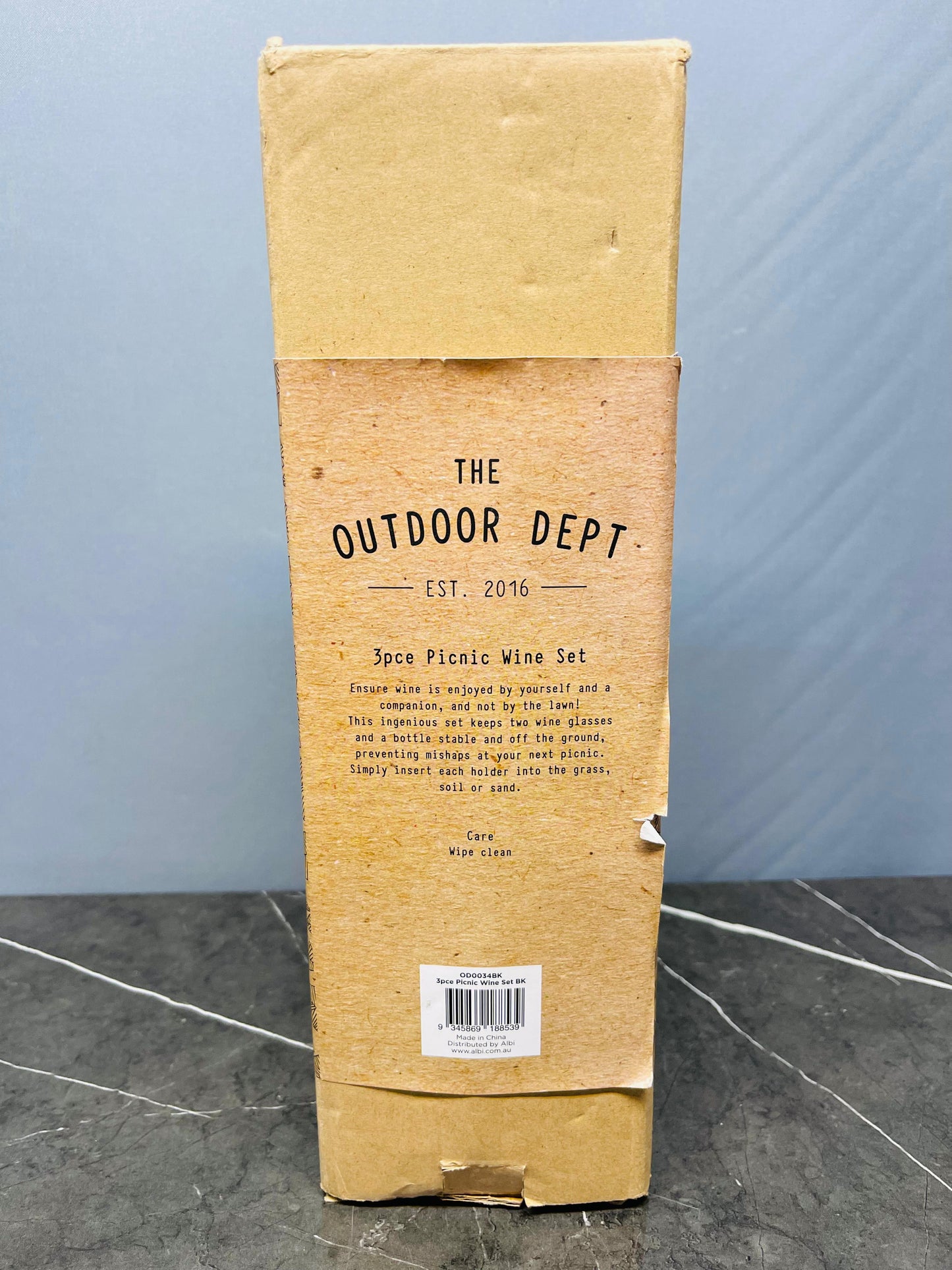 The Outdoor Dept. Picnic Bottle & Glass Holder