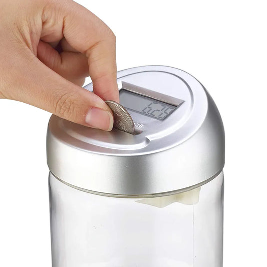 Digital Coin Counting Jar. (New) SKU:BXL-058