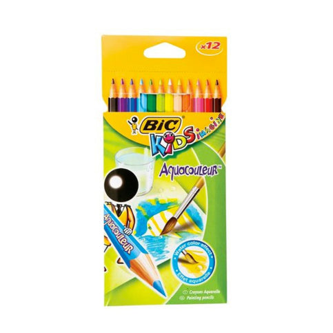 BIC Kids Aquacouleur Watercolour Pencils. SKU:BXL-121