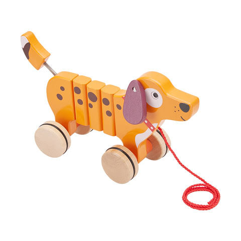 Kmart Wooden Pull-Along Toy Dog. SKU:BXL-115