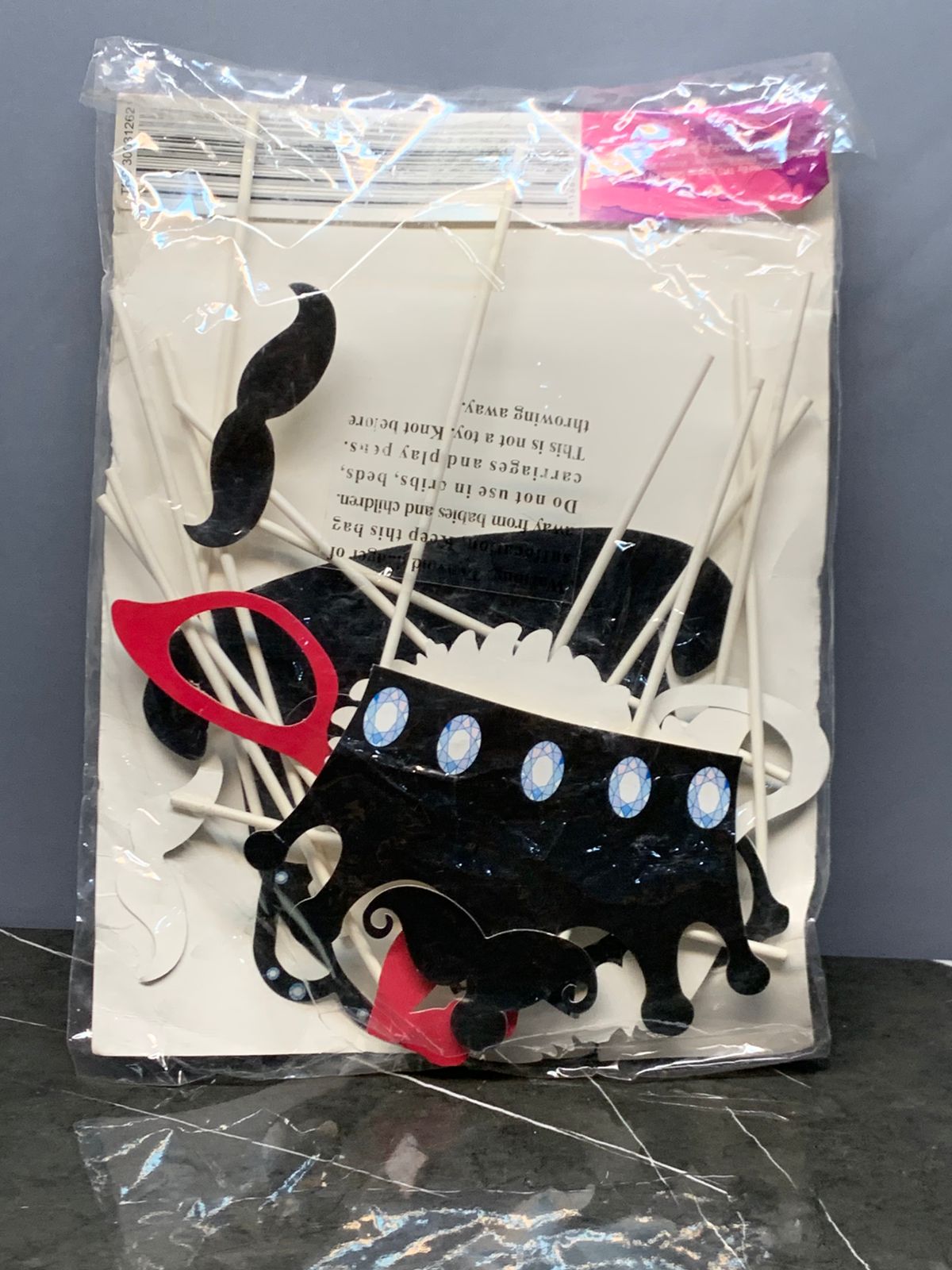 Let's Party" Photo Booth Props Kit.
