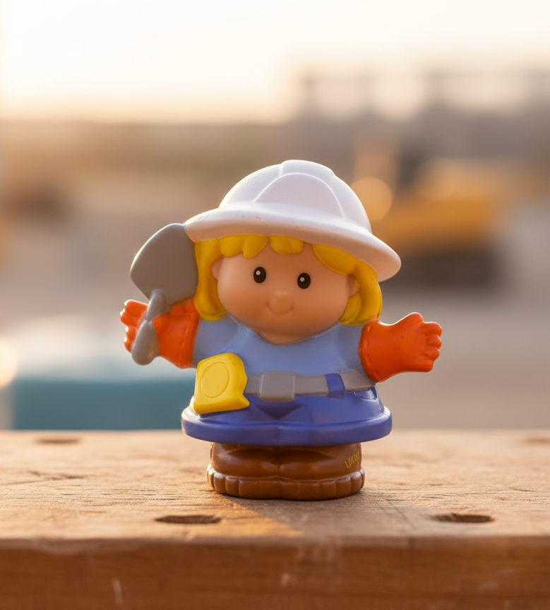 Fisher-Price Little People Construction Worker Girl Figure. SKU:BXL-065