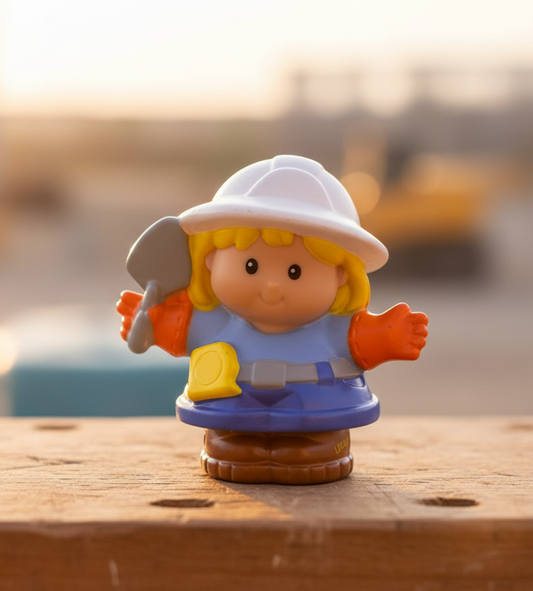 Fisher-Price Little People Construction Worker Girl Figure. SKU:BXL-065
