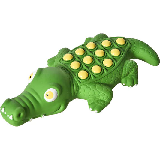 Minipaw Squeaky Crocodile Latex Toy