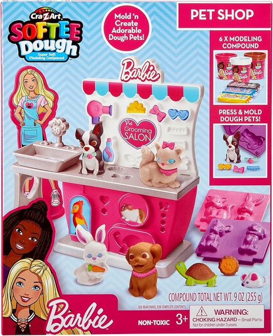 Cra-Z-Art Barbie Softee Dough Pet Shop Playset. SKU:BXL-112 (new) (400 advance)