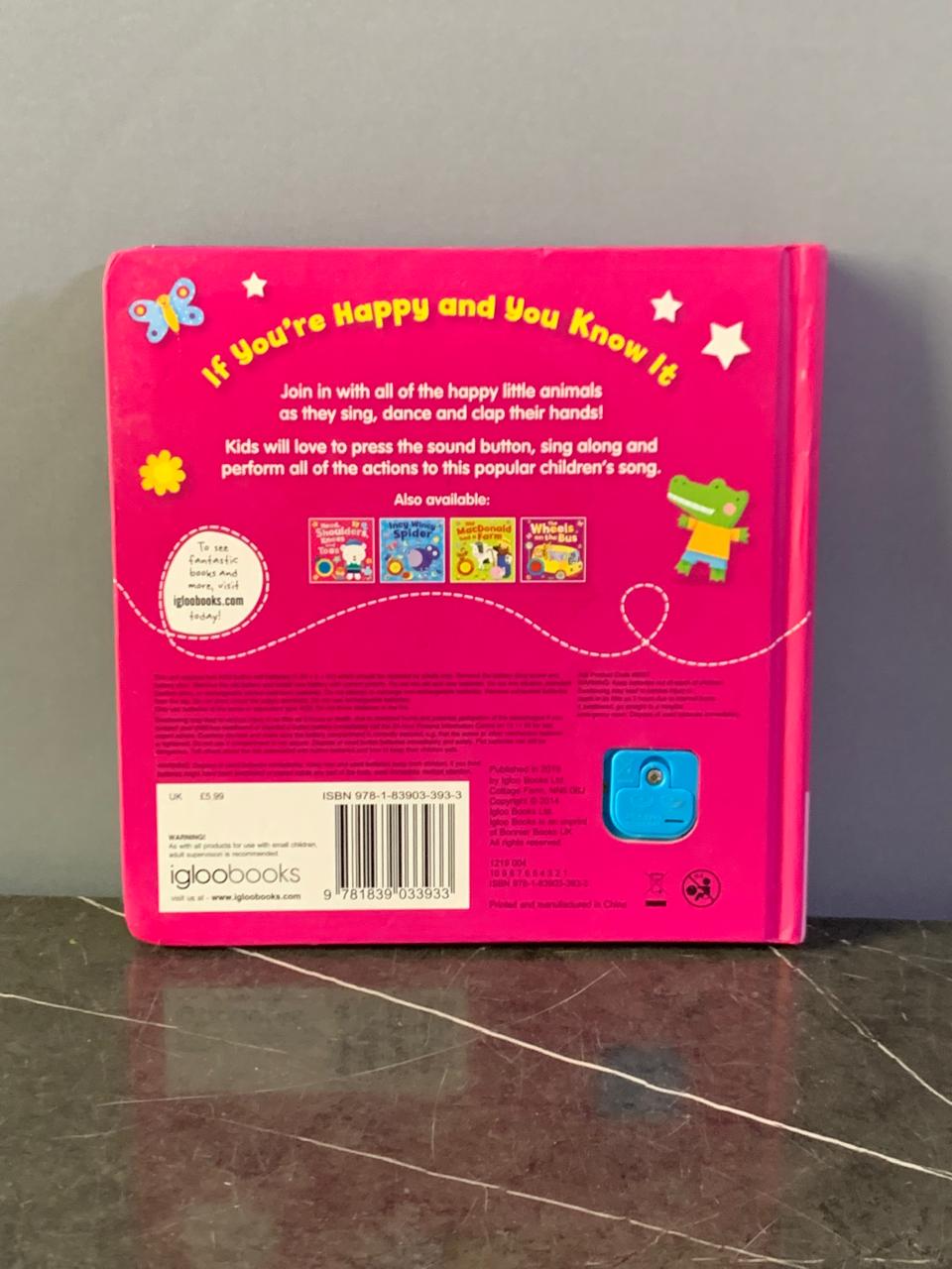 If You're Happy and You Know It Sound Board Book. (Music isn’t working)  SKU:BXL-046