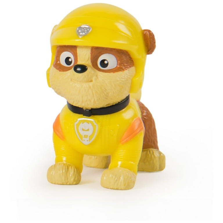 PAW Patrol: Rescue Wheels, Pup Squad Rubble Figure. SKU:BXL-065