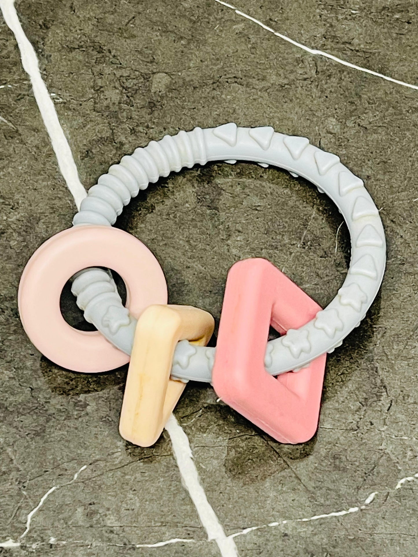 Silicone Baby Teether Gray
