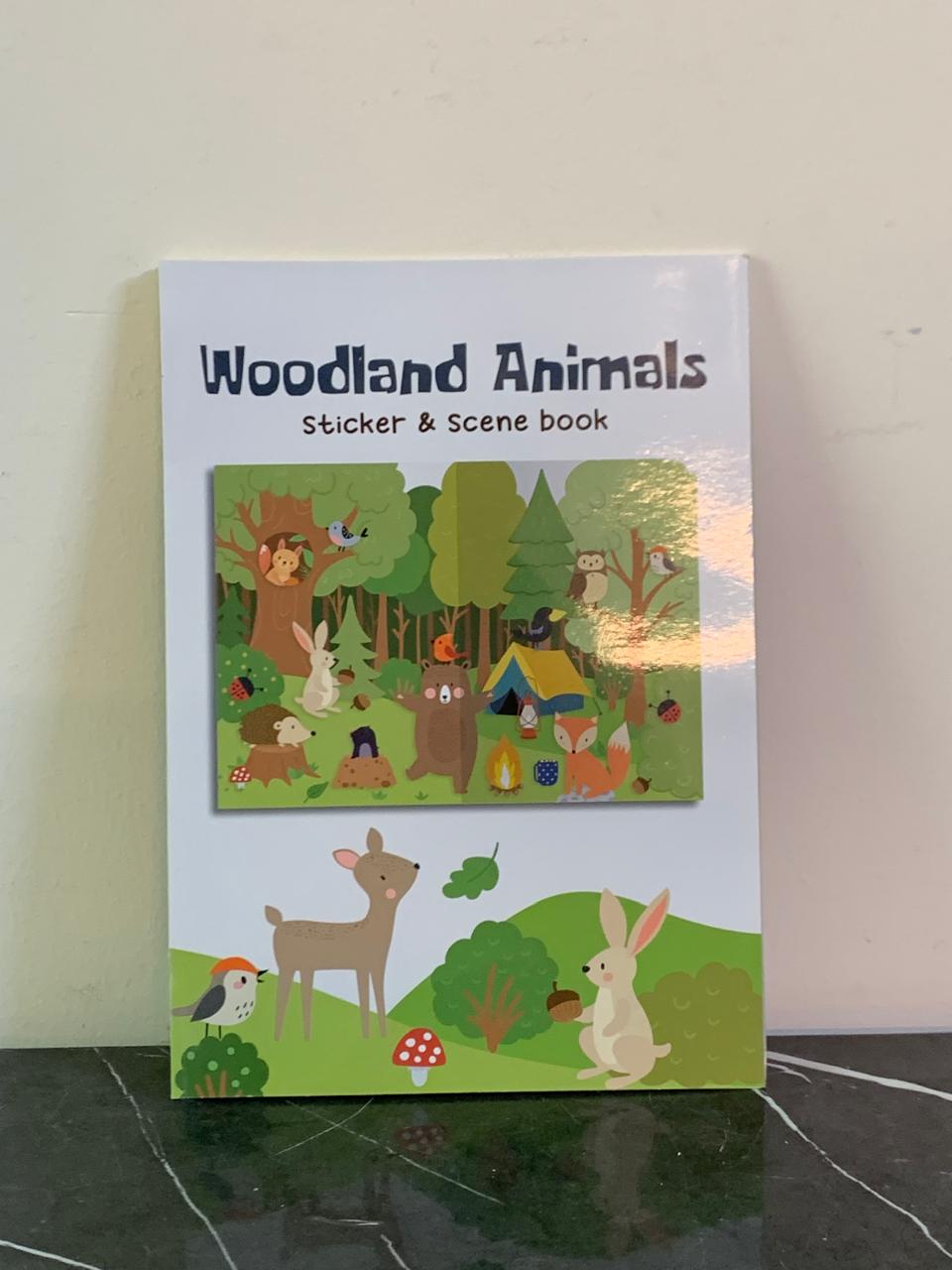 Woodland Animals Sticker & Scene Book. (New) SKU:BXL-106