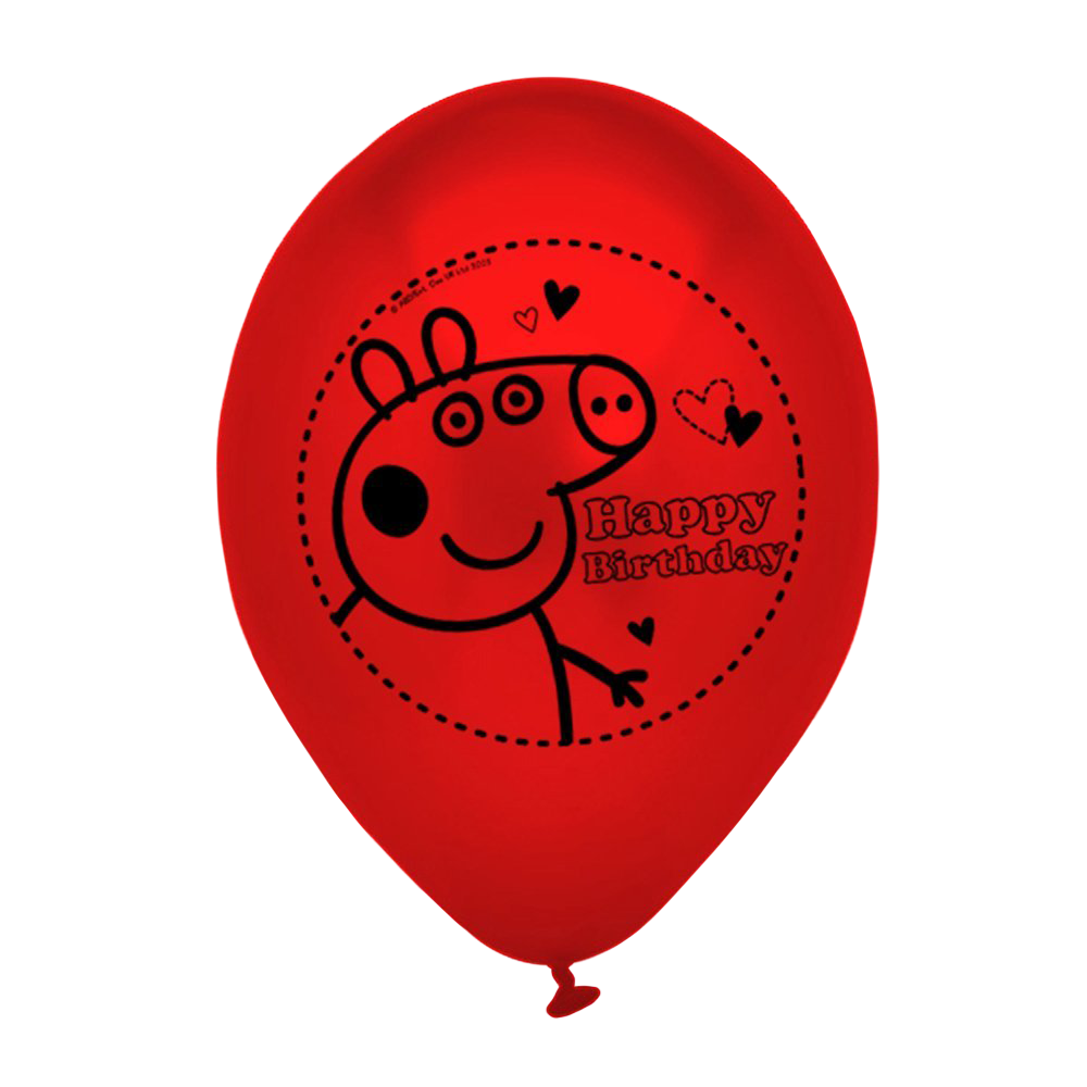 Peppa Pig Foil Banner & 5 
Balloons. (New) SKU:BXL-014