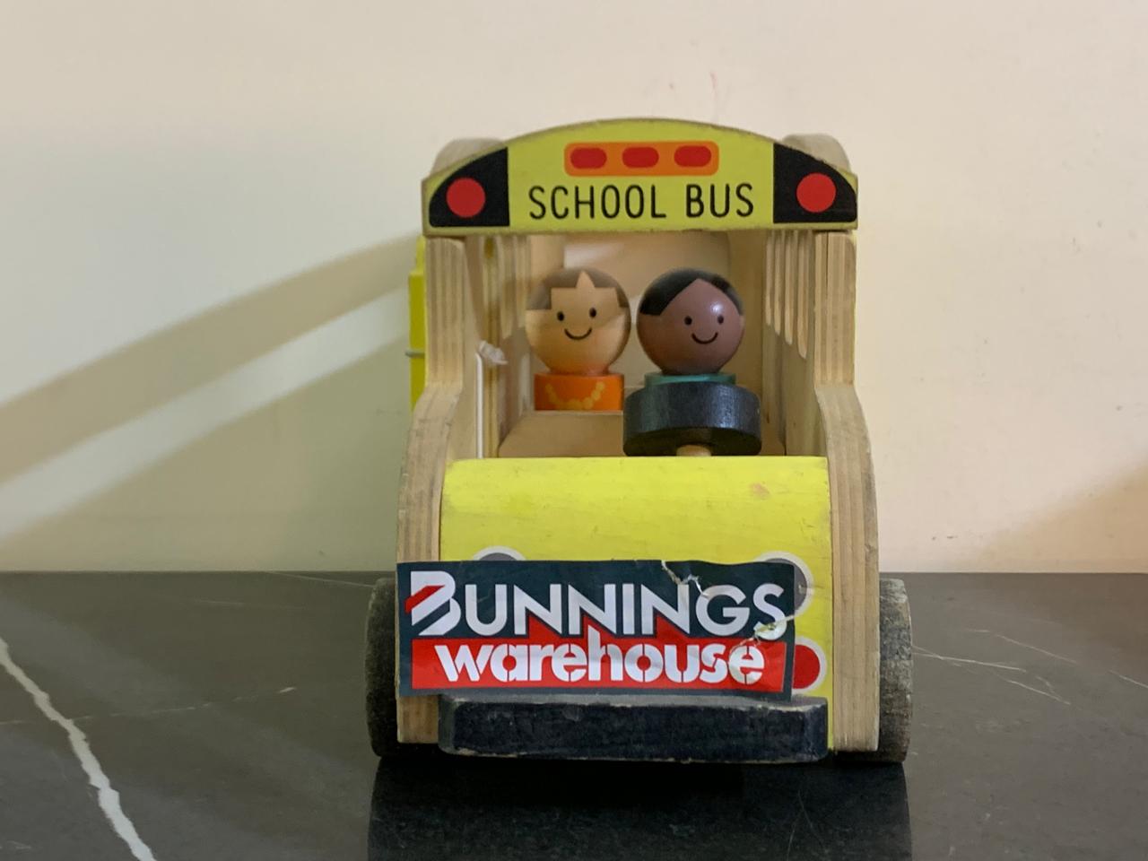 Anko Wooden School Bus Toy. SKU:BXL-804