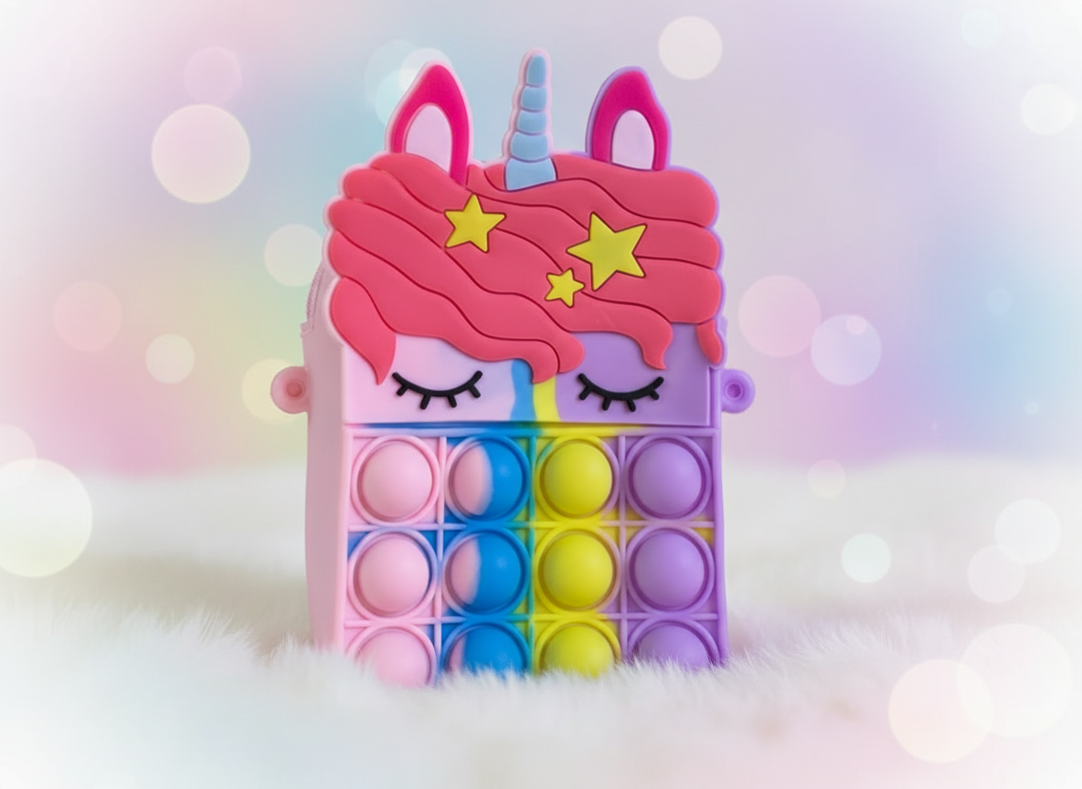 Unicorn Pop-it Bag. SKU:BXL-065