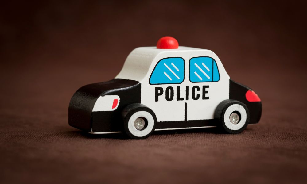 Wooden Police Car Toy