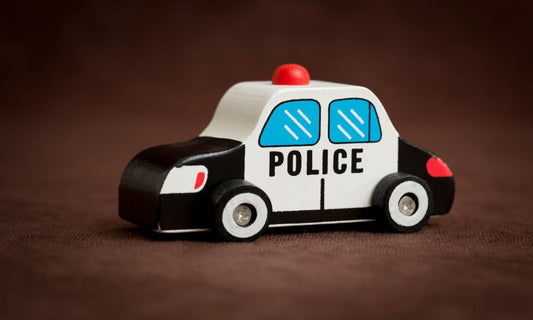 Wooden Police Car Toy