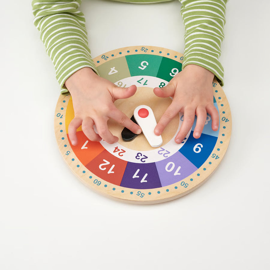 IKEA UNDERHÅLLA Educational Wooden Clock (new)