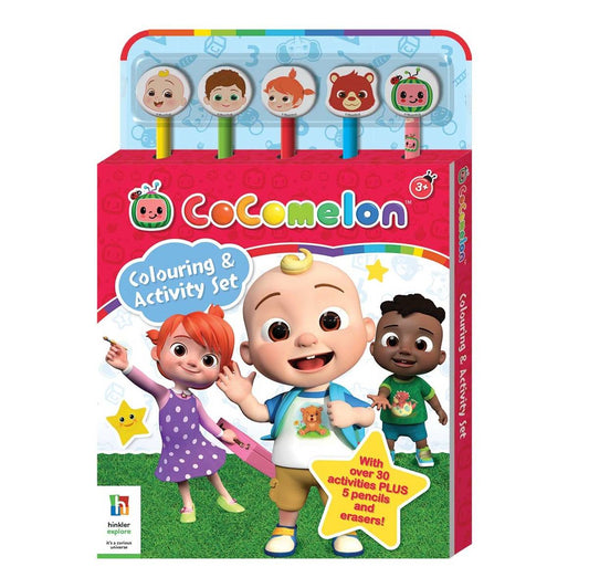 Cocomelon Colouring And Activity Set. (9/10 condition)